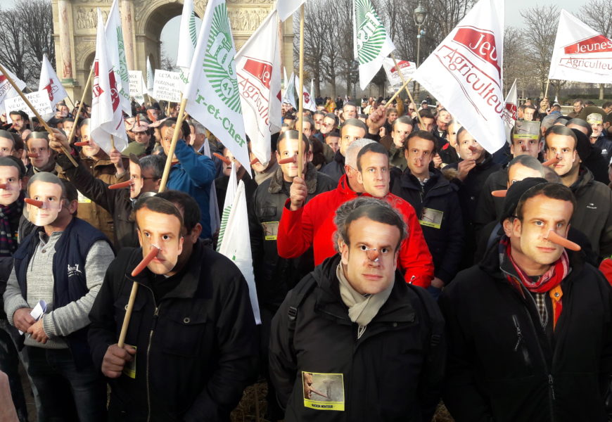 Les agriculteurs rappellent à E. Macron ses promesses de campagne