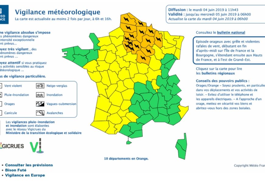 L’Aube placée en vigilance orange