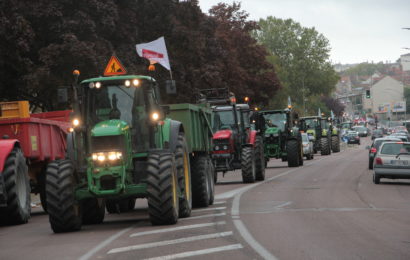 Opération escargot contre la réforme de la Pac