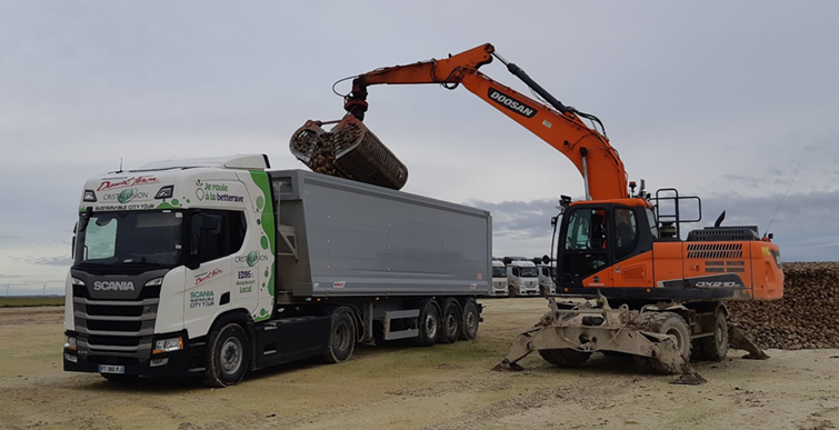Les camions Féron roulent à la betterave