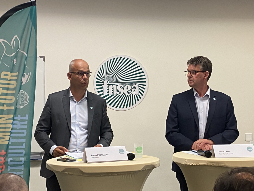 Arnaud Rousseau : « enrayer le déclin de l’agriculture française »